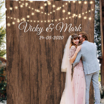 Elegant Rustic Wedding Backdrop - iJay Backdrops